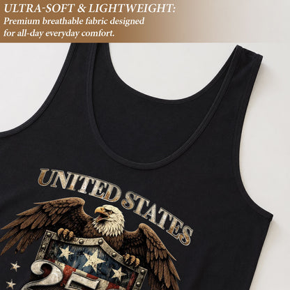 United States 250 Years Eagle Shield Tank Top | Patriotic 1776-2026 Women Shirt